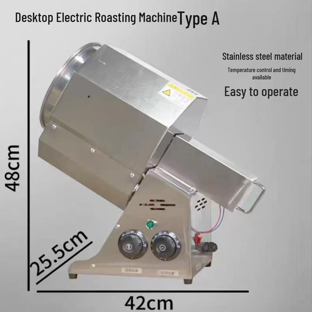 Compact Electric Nut & Seed Roaster for Home: Chestnuts, Peanuts, Coffee Beans, and More.