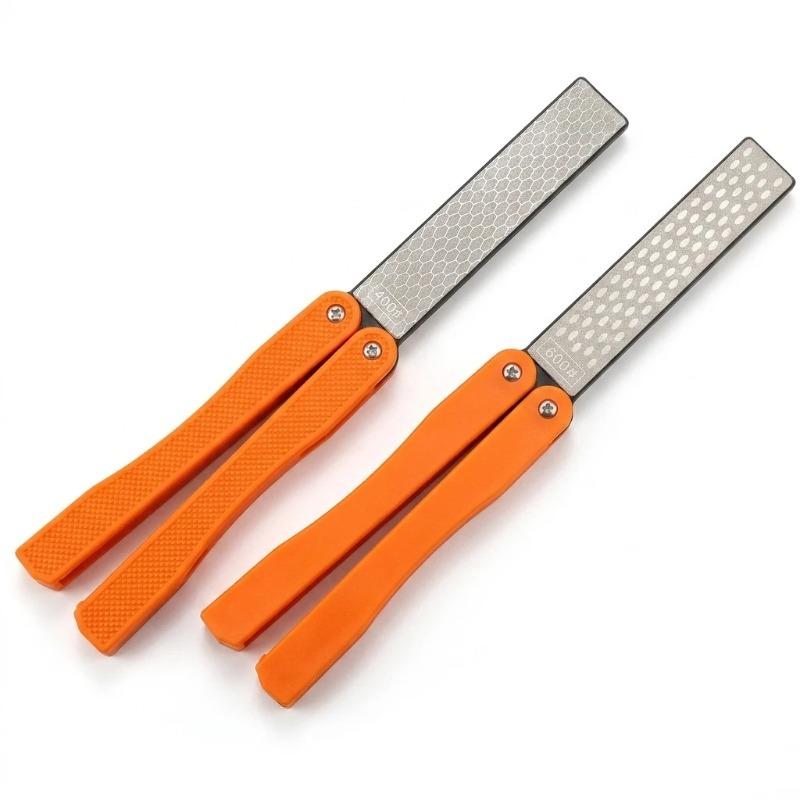 Double Sided Diamond Sharpening Stone Portable Foldable grinding knife tool for kitchen household and Outdoor grinding Use