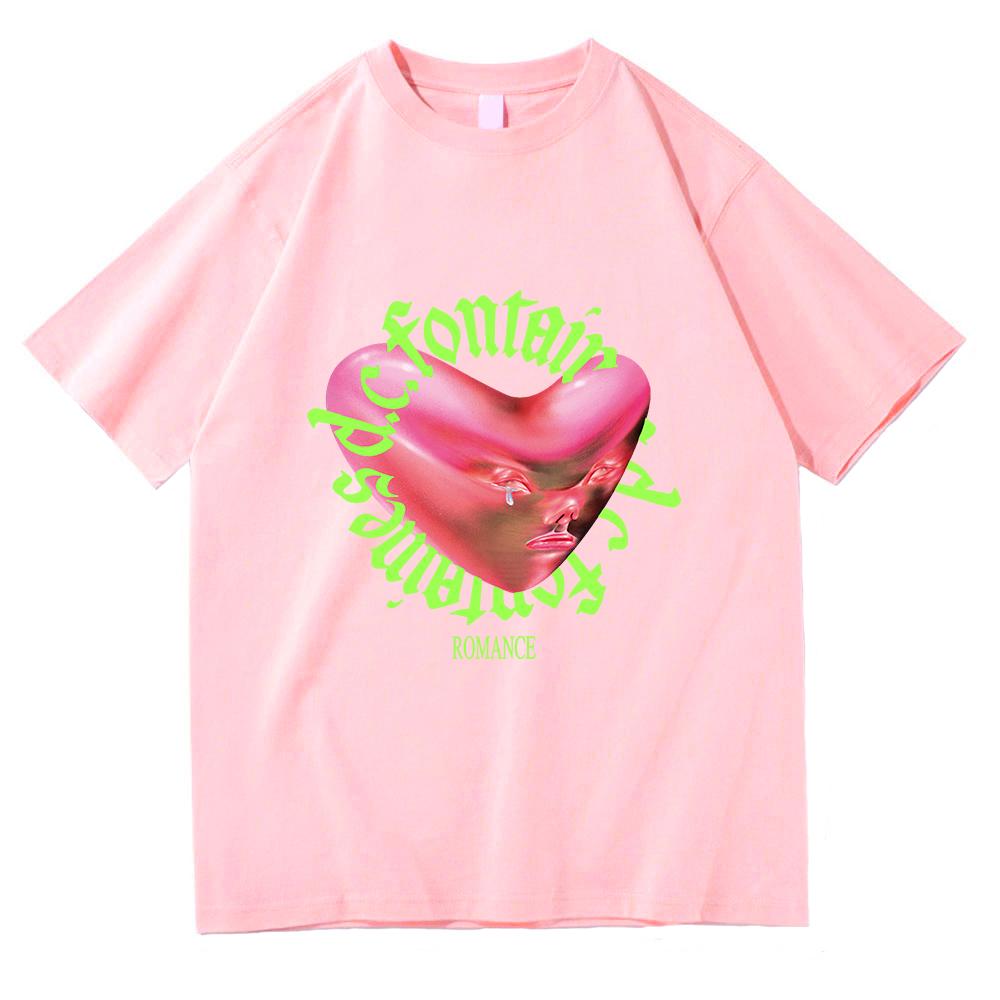 Retro Fontaines D.C. Romance T Shirt New Fashion Men/Wmen Aesthetic Funny T-Shirt Unisex High Quality Hip Hop Cotton Tees Shirts