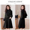 Women's Elegant Short Blazer and Skirt Two-Piece Set