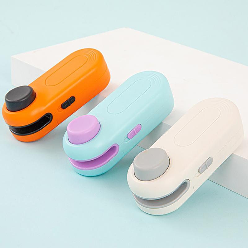 1/8pc Mini Sealing Machine Snack Bag Moisture-proof Heat Sealing Machine Plastic Bag Clip Food Fruit Snacks Preservation Tools