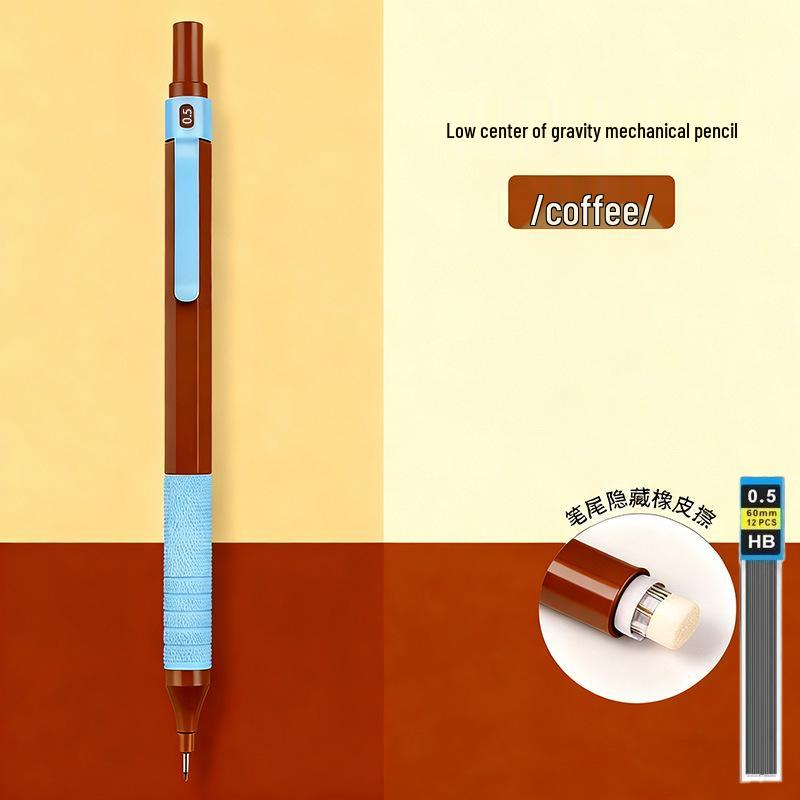 Professional Metal Mechanical Pencil, 0.5/0.7mm, Low Center Gravity, Weighted Feel, Continuous Lead Feed for Drawing & Painting.