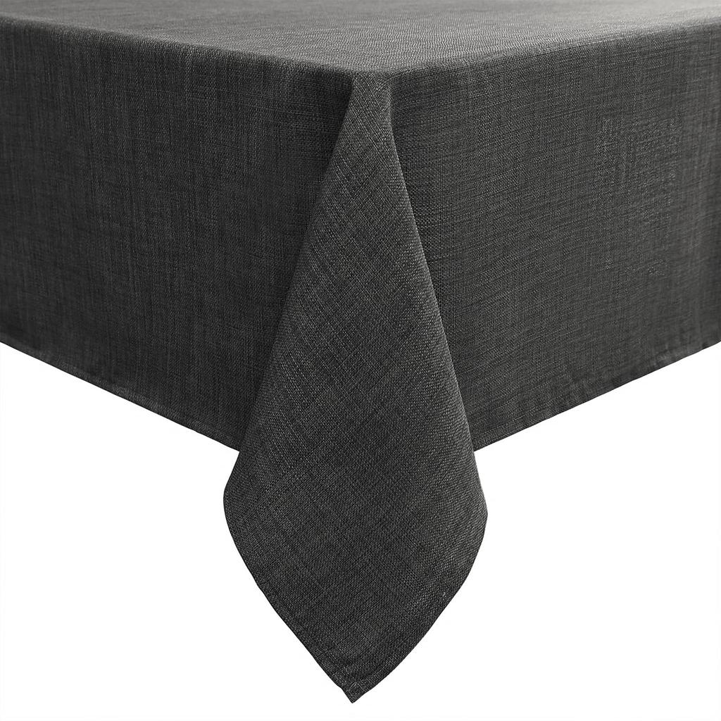 HAPIHAPPY Domestic Tablecloth Rectangular And Round Unpatterned Linen Table Cloth Solid Color Washable Tablecloth For Table