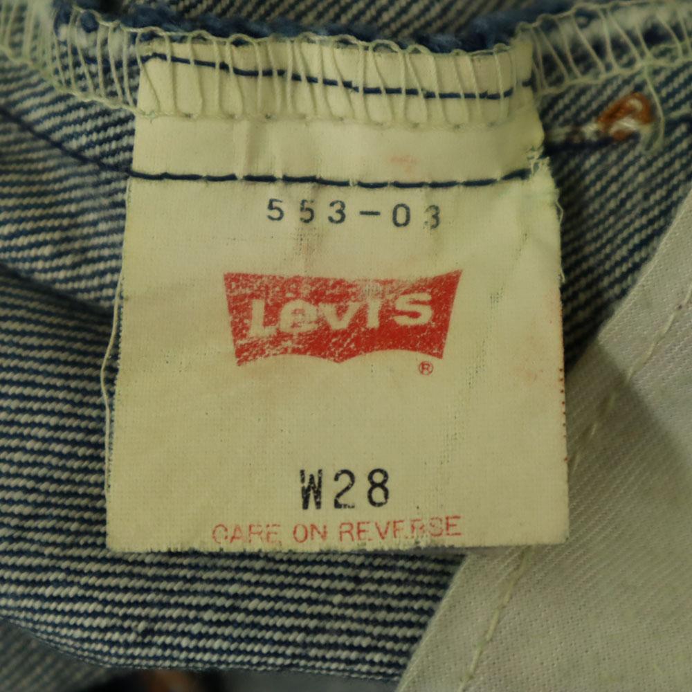 Levi's 90s 553 Made in Japan Denim pants W28 Indigo jeans Men's Used