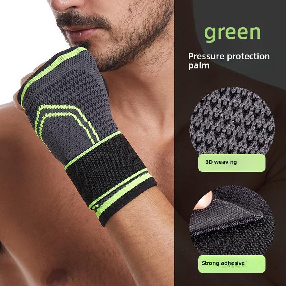Verstellbare Handgelenkschützer für das Fitnessstudio Gestrickte Handflächenschützer Fitness Drucktrainingshandschuhe Bre G7M6