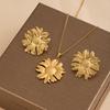 Geometric Star Earring & Necklace Set: French Retro Light Luxury Style