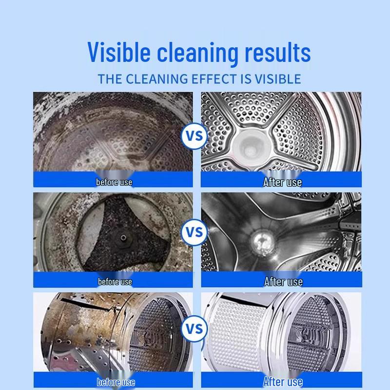 Newcomer Exclusive: 3-Pack Washing Machine Oxygen Cleaner - Powerful Descaling and Sterilizing Agent