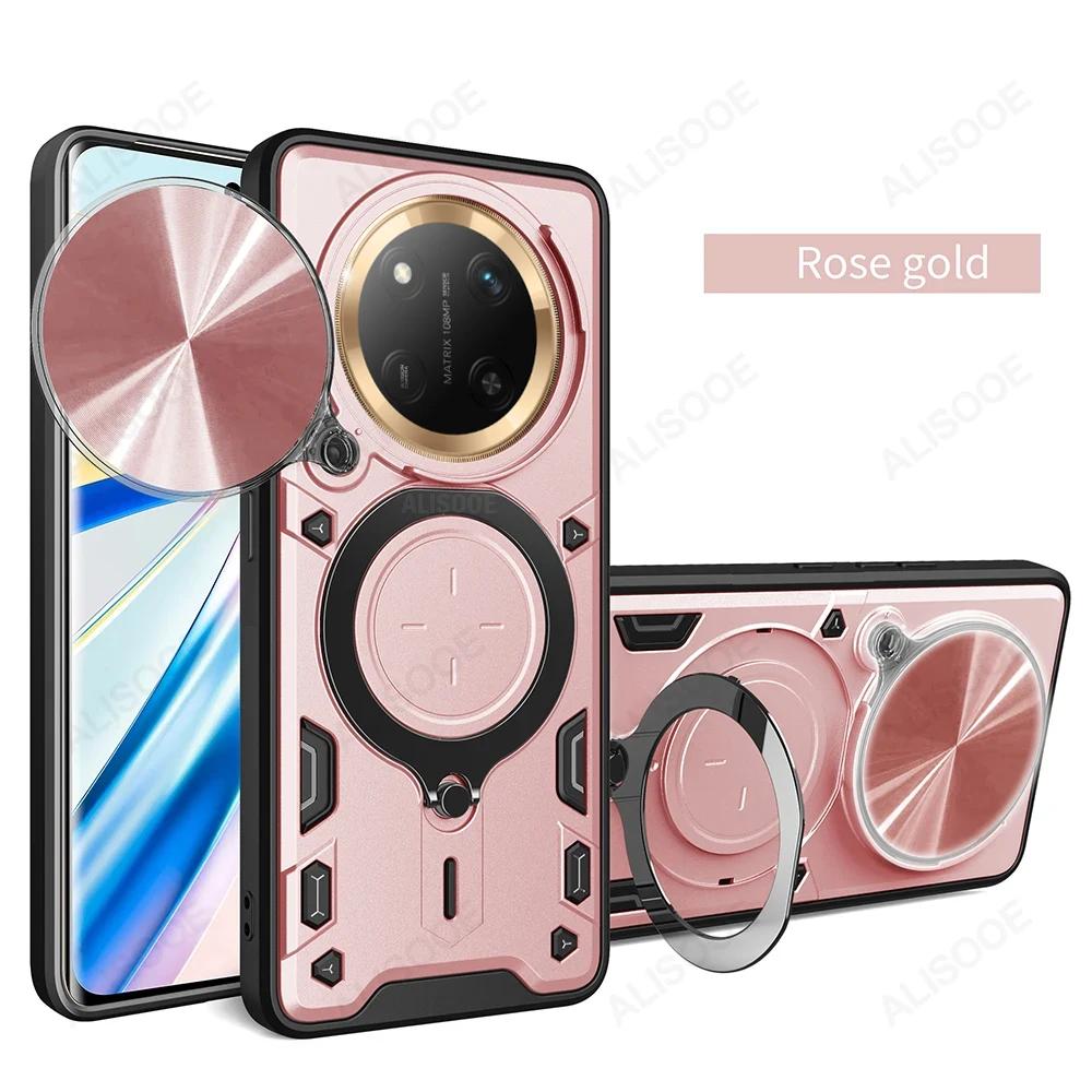 Armor Funda for Honor X9C 5G Case Slide Camera Ring Stand Protection Cover for Honor X60 Pro Shockproof Capa