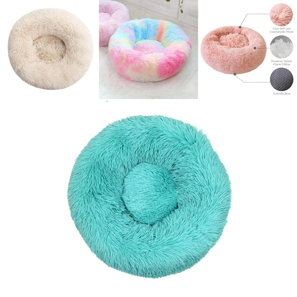 Fluffy Plush Dog Cat Pet Bed Comfy Mat With Lightweight Design For Travel Convenience