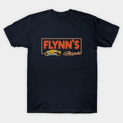 Men Black Print T-shirt Flynn'S Arcade Lightcycle Design No-Cut Transfer Paper Print Cotton Tshirt