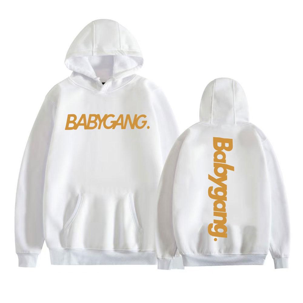 Rapper Baby Gang Album Logo Printed Hoodies Men Women Casual Cozy Oversized Hoodie Harajuku Punk Hip Hop Sweatshirts Streetwear