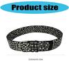 Full Rivet Studded Belt Classical Designs Corset Belt for Punk Lover Great for Various Waist Size Streetwear Accessory