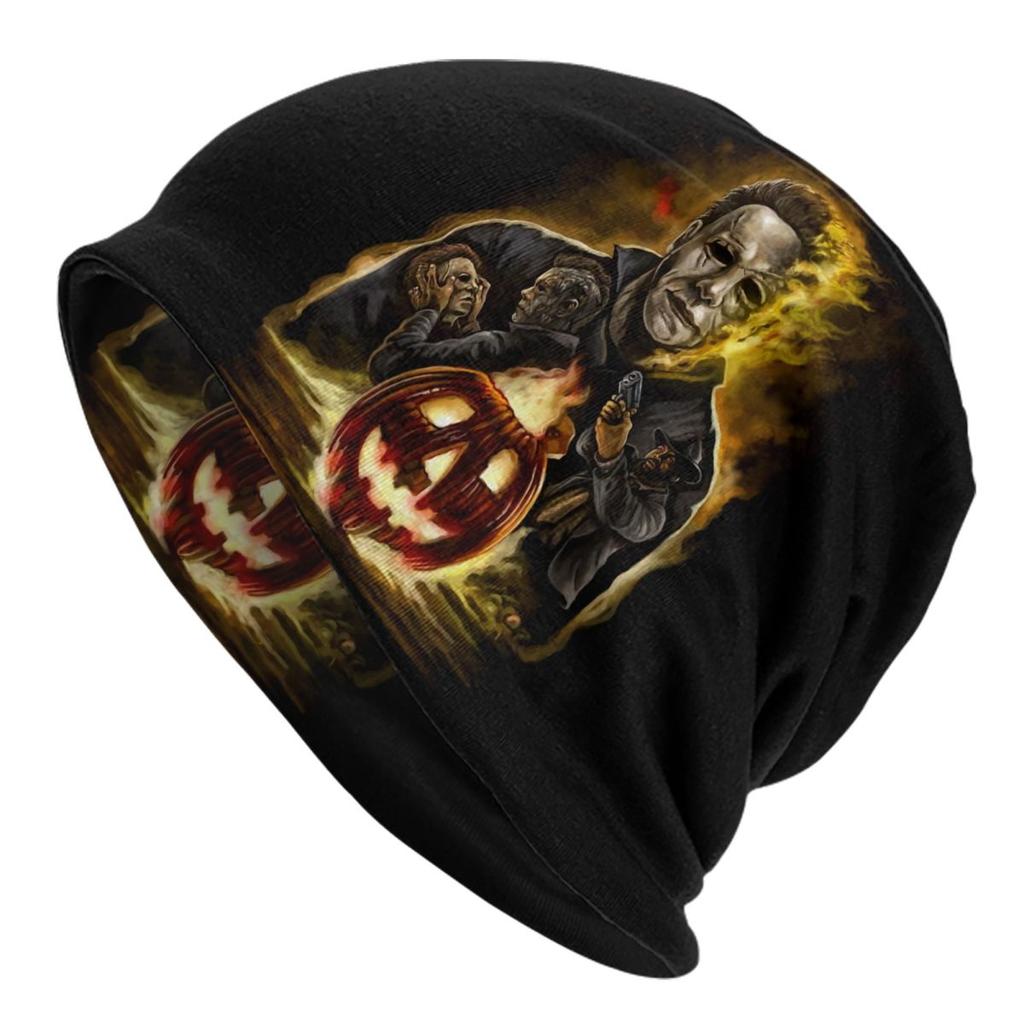 Individuelle Michael Myers Halloween Horrorfilm Mützen Beanies Mützen Cool Winter Warm Unisex Damen Strickmützen Unisex Erwachsenen Mützen