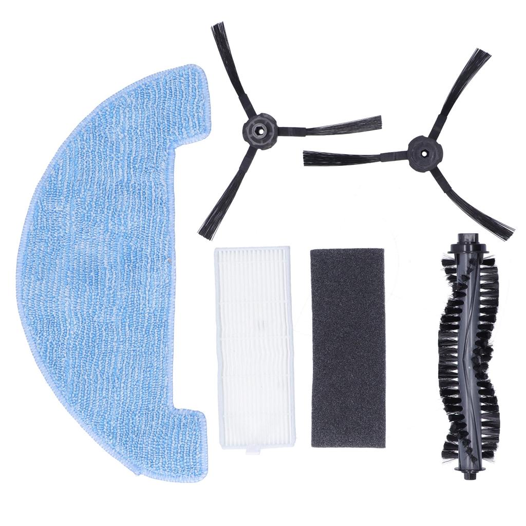 Kehrmaschine Walzenbürste Filter Reinigungstuch Seitenbürsten-Set Ersatzteile für ilife A4S