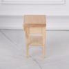 1:12 Scale Bedside Table For Doll House Bedroom Display Unfinished Miniature Wood Doll House Nightstand for Painting