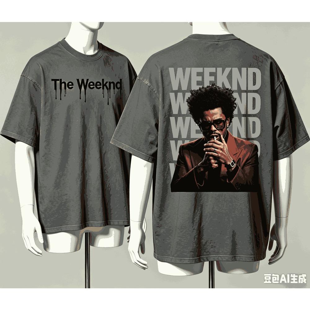 The Weeknd per Regalo Fan T-shirt Uomo Donna Harajuku Oversize Unisex Manica Corta Streetwear alta qualità Coppie Classico morbido Retro Moda