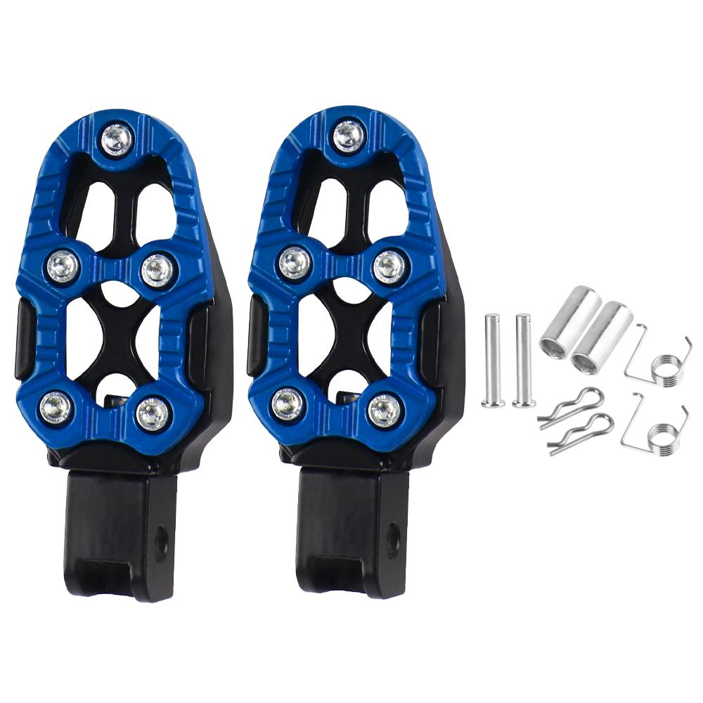 

Подножки для мотоцикла Dirt Bike Универсальные педали для мотоцикла из алюминиевого сплава Аксессуары для мотоциклов Подножки для велосипедов Pit Dirt Bike Электровелосипеды с ЧПУ Blue