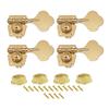 2L2R/4L/4R/1L3R/3L1R Open Gear Bass 4 String Tuners Tuning Pegs Keys Machine Heads For Bass Guitar Chrome Gold Black