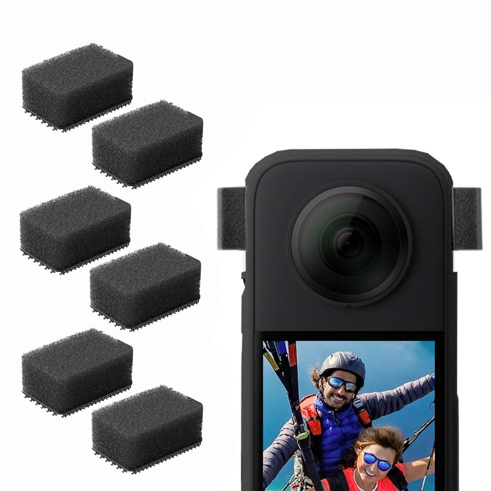 

[LAZIRO] Пінозахист від вітру з бавовни для мікрофона Insta 360, оригінальний аксесуар Insta 360, 6 штук в упаковці