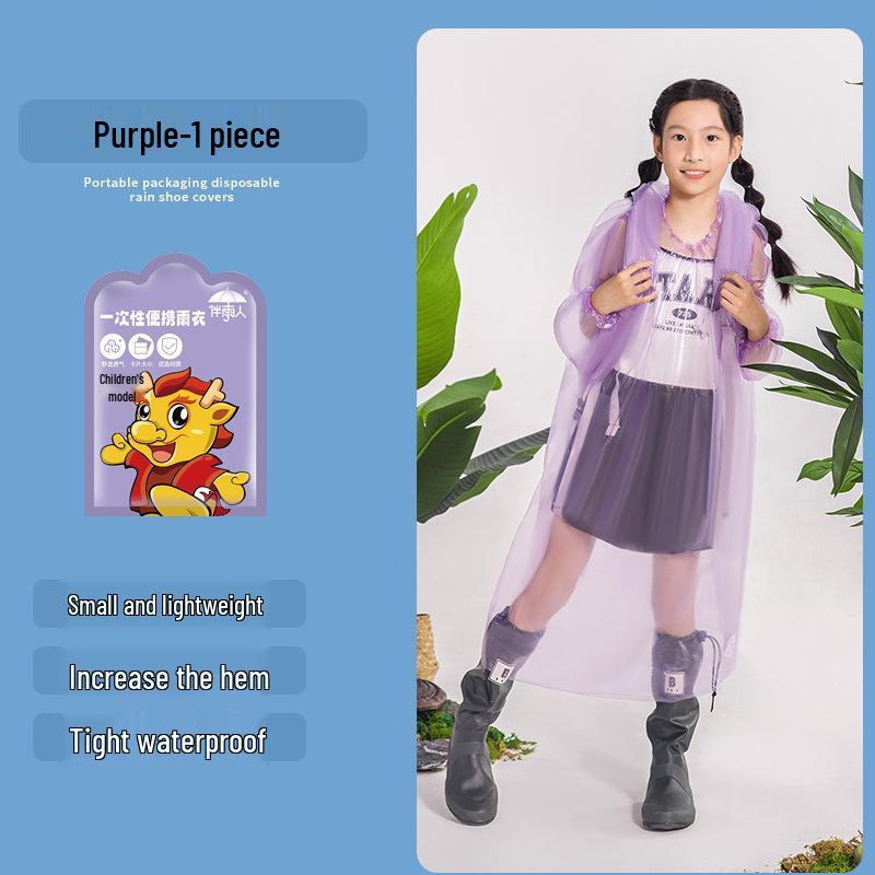 Huse de pantofi portabile, impermeabile, groase, transparente, de unică folosință - Ambalate individual pentru uz exterior