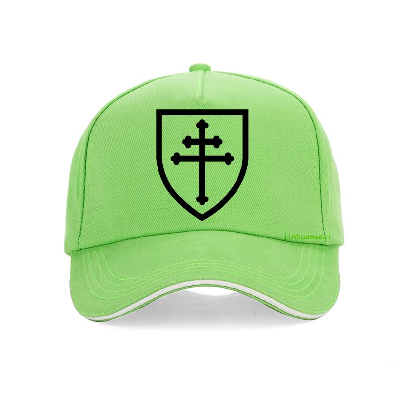 Classic Lorraine Cross Signet Men Hat Orthodox Cross Printing Baseball Cap Male Punk Style Adjustable Snapback Hats Gorra