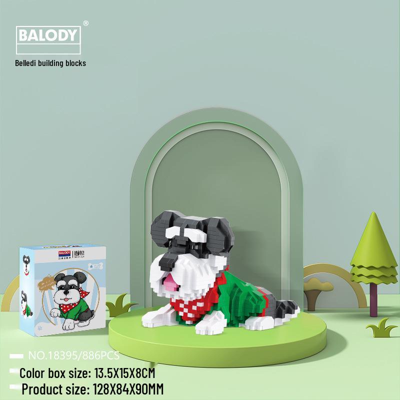 BeleDi Dog Building Blocks Toy: Children's Educational Gift & Cute Dog Model Assembly Set