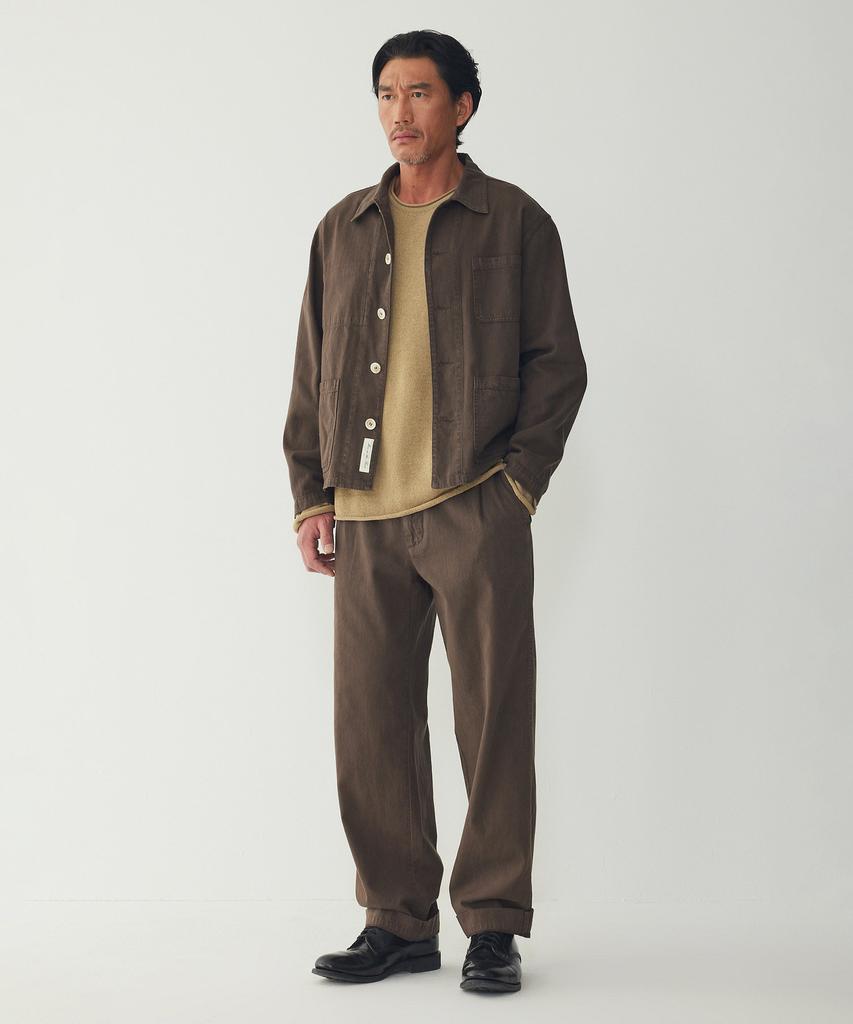 Man On The Boon Cotton Chore Jacket_Brown 4716109008