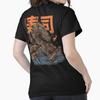 Asian Size Cotton Unisex Tshirt Print T-shirt Great Sushi Dragon Classic T-Shirt T-shirt No-Cut Print Regular Fit