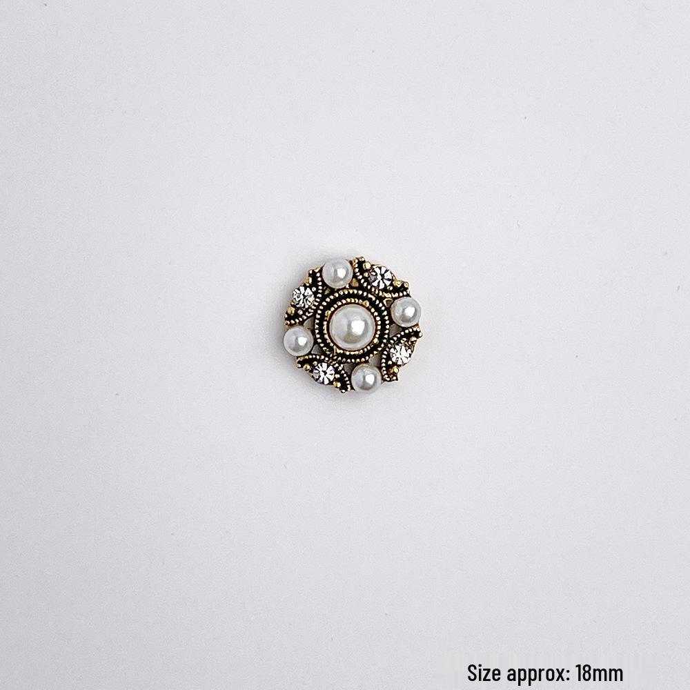 Decor Floare Sabot Aliaj Retro Stras - Catarame DIY High-End