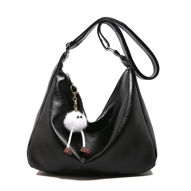 Fashion oblique span tote women's bag new urban simple commuter bag large capacity popular women's bag messenger bag