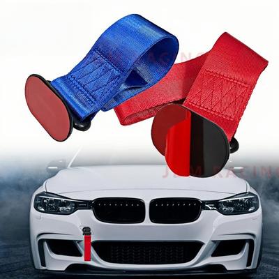 High Strength Car Color Pendant Tow Strap Belt Tow Rope Sticker Ribbon Car Decorations Sticker Trailer Ropes Bumper Towing Strap
