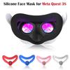 Sweatproof Face Mask Silicone Face Cover Pad Hot Face Cushion for Meta Quest 3S