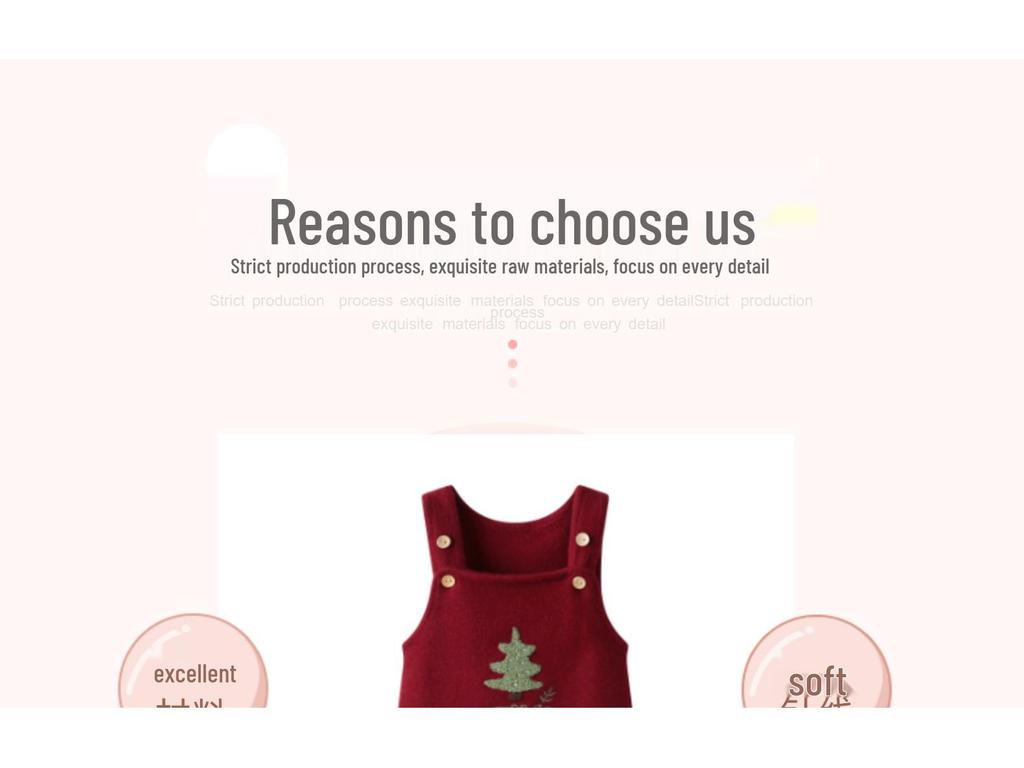 Neuer grenzüberschreitender Weihnachtsbaum Strick Baby Jumpsuit - Weinrot Wolle Doppelknopf Overall