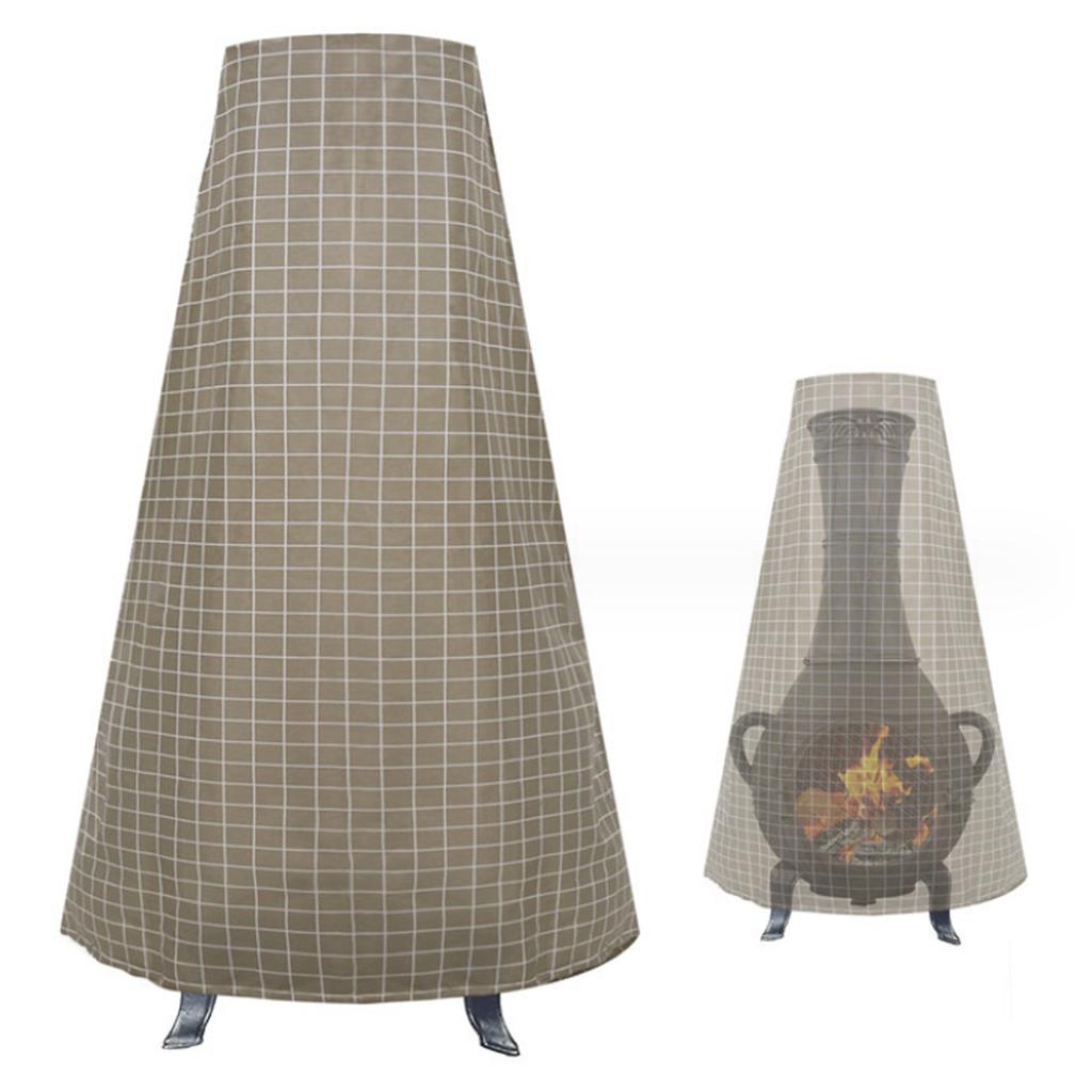 Chiminea Covers Waterproof Dust Prevention 210D Oxford Cloth Patio Chiminea Pit Cover for Gardens Balconies