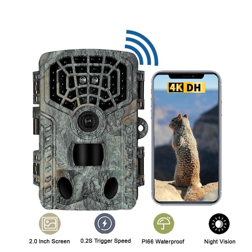 

48MP Bluetooth WiFi Sports & Trail Camera with Motion Detection & Infrared