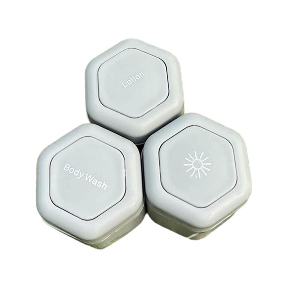 3 Stück/Los Magnetische Reise Nachfüllbare Flaschen Behälter Körperpflege Kapsel Tragbarer Kosmetikspender Für Reisen Leere Behälter