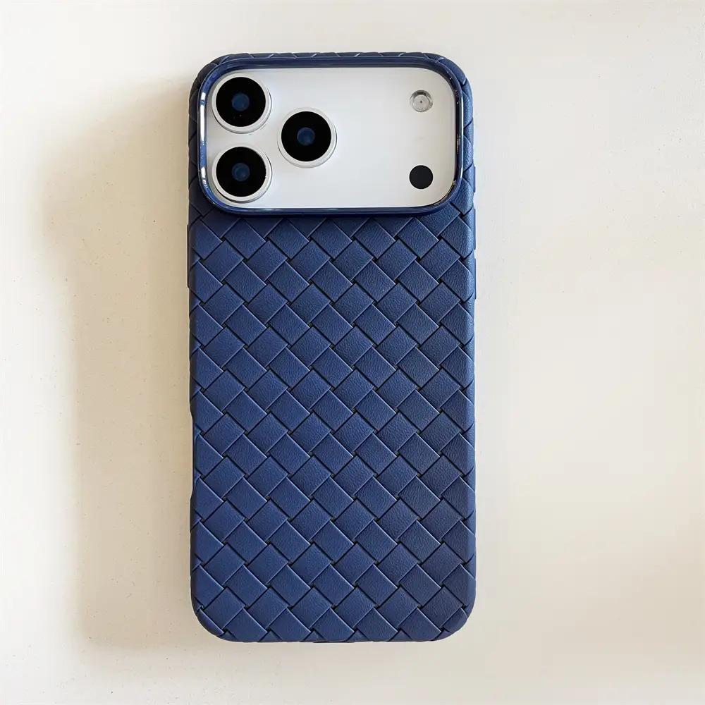 

High-End Woven Texture Heat Dissipation Suitable for Apple iPhone 17 Pro/17 Air,iPhone 17 Pro Max Silicone Soft Shell Ultra-Thin IPhone 17 Air синій