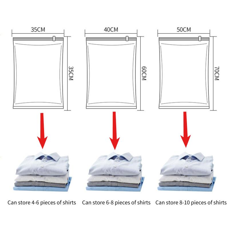 Travel Compress Bag Roll Up Space Saving Clothing Bag No Need for Vacuum Suitable for Hotel Self-service Laundry Home Use Waterproof Dustproof Pouch