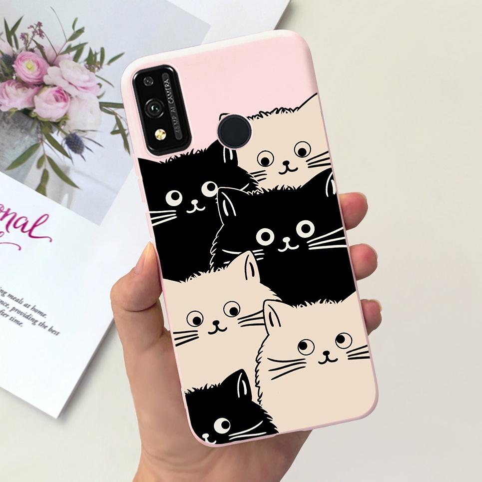 Soft Silicone Cases For Huawei Honor 9X lite Case JSN-L21 JSN-L22 JSN-L23 Coque Fundas Luxury Design Pattern Soft Silicone Etui