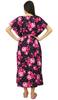 Bimba Kaftan Front Buttons Maternity Night Wear Printed Hospital Delivery