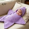 Carino Outfit per Foto Neonato Stella Marina Sacco a Sacco per Dormire Baby, Sacco Nanna a Maglia con Cappuccio, Borsa a Forma di Stella Coperta Indossabile Accogliente per Neonati, Fotografia