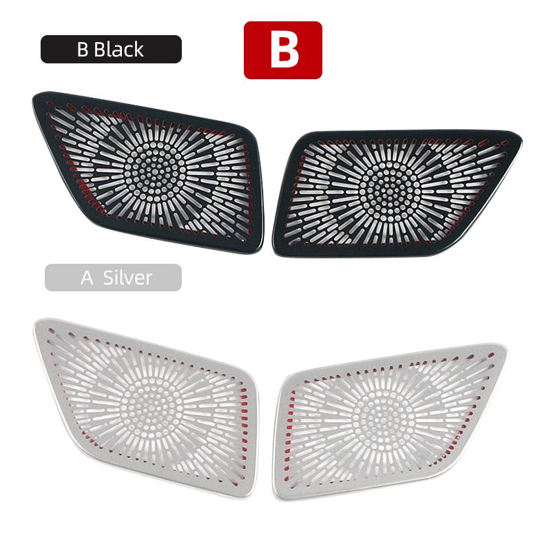 For Haval Jolion  2022 2023 Stainless Steel Car Front Air Vent Dashboard Outlet Frame Cover Trim Ring Stickers