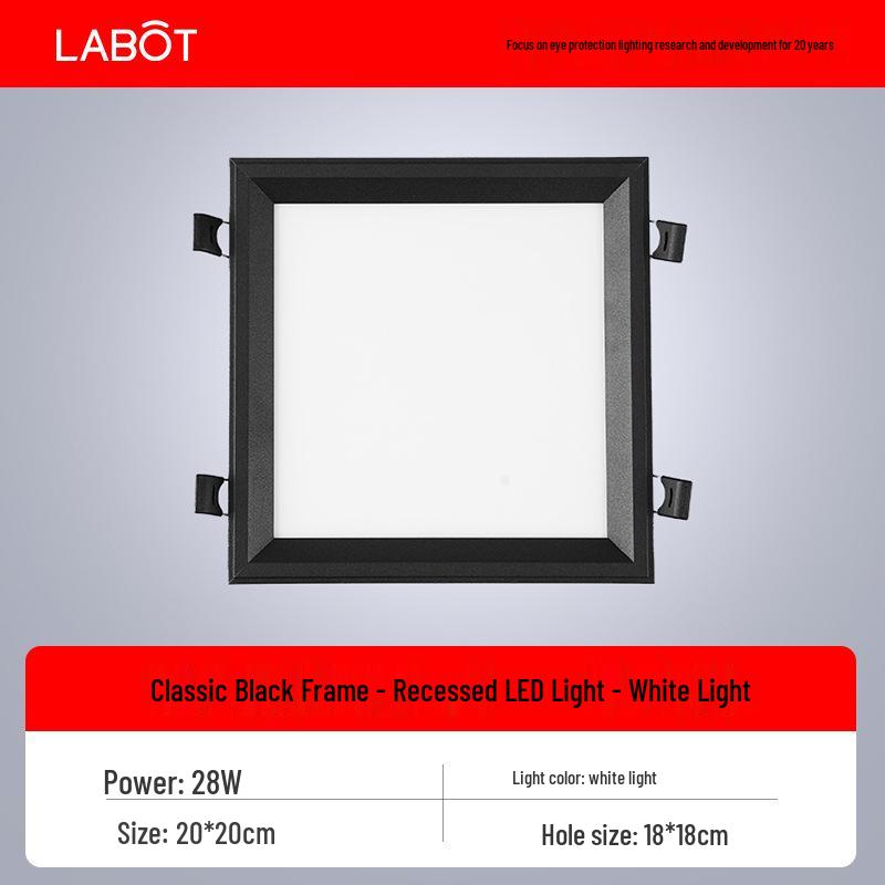Large Recessed Square Downlight Panel with Honeycomb Design for Kitchen and Bathroom Ceilings (2020 Model)