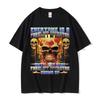 Lustiges Gabelstaplerfahrer Meme T-Shirt Gabelstaplerzertifiziert Skelett Grafik Herren Damen Locker T-Shirts Baumwolle Mode Hiphop T-Shirt