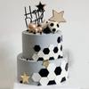 4pcs Football Pattern Cookie Cutter Set Non-Stick Hexagon Cookie Cutter  Kitchen Accessory