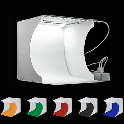 Duální LED panely Skládací přenosný foto video box Osvětlení Studio Shooting Stan Box Kit Difuzní studio Softbox Lightbox