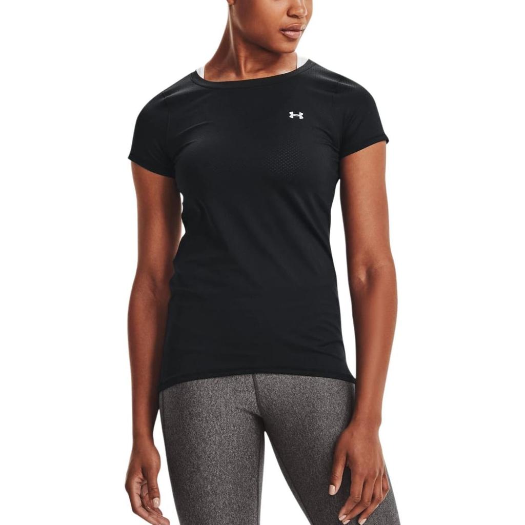 Under Armour Set In Sleeve T Shirt Women's Black 1328964-001