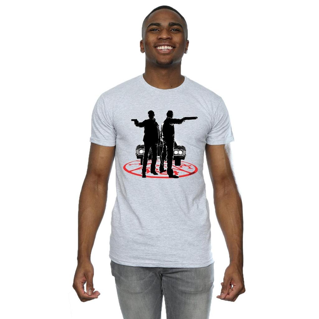 Supernatural Mens Sam And Dean Silhouette T-Shirt