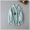 Women's Autumn Floral Seven-Sleeve Casual Shirt
