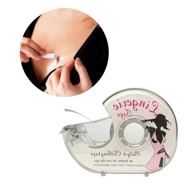Womens Fashion Clear Double Sided Tape for Clothing and Body Transparent Strong Adhesive for All Skin Tones and Fabric 3 Meters